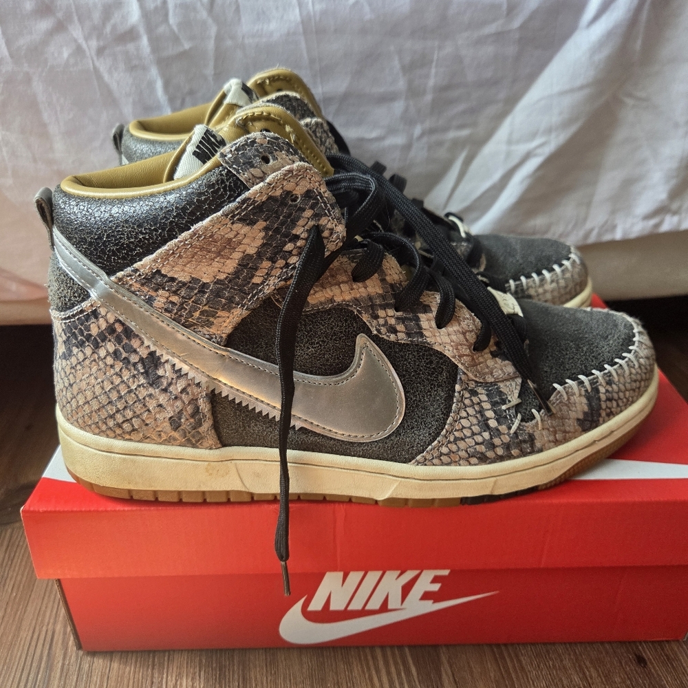 Nike Snake Print High-Top Sneakers